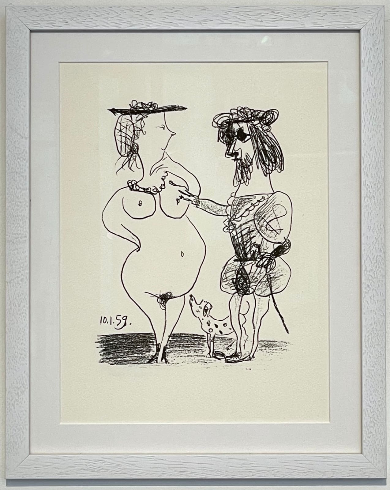 Pablo Picasso, Le Seigneur et la dame [The Lord and the Dame], 1959