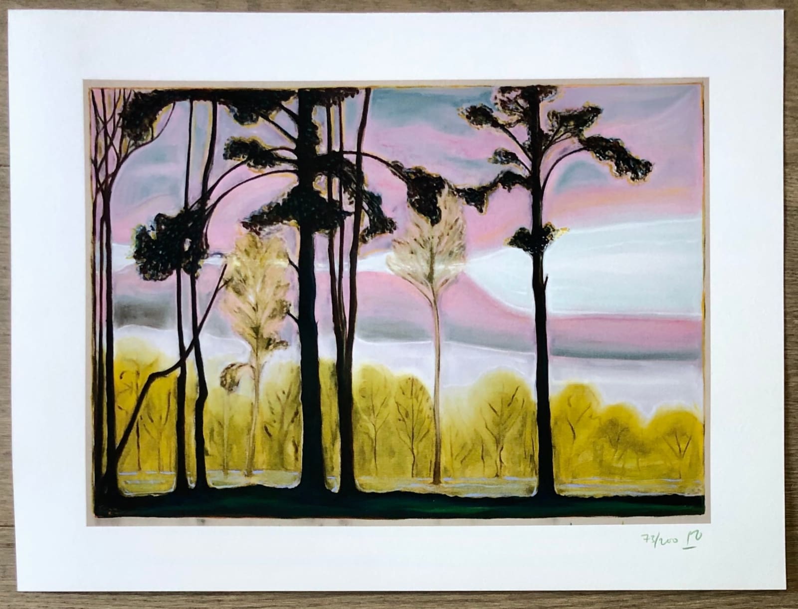 Billy Childish, Light Through Trees, 2023