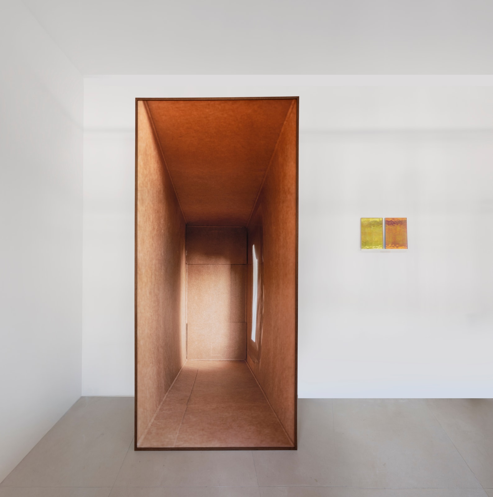Ann Veronica Janssens, Magma B & Sunset R, Diptych for IAC's Friends, 2018