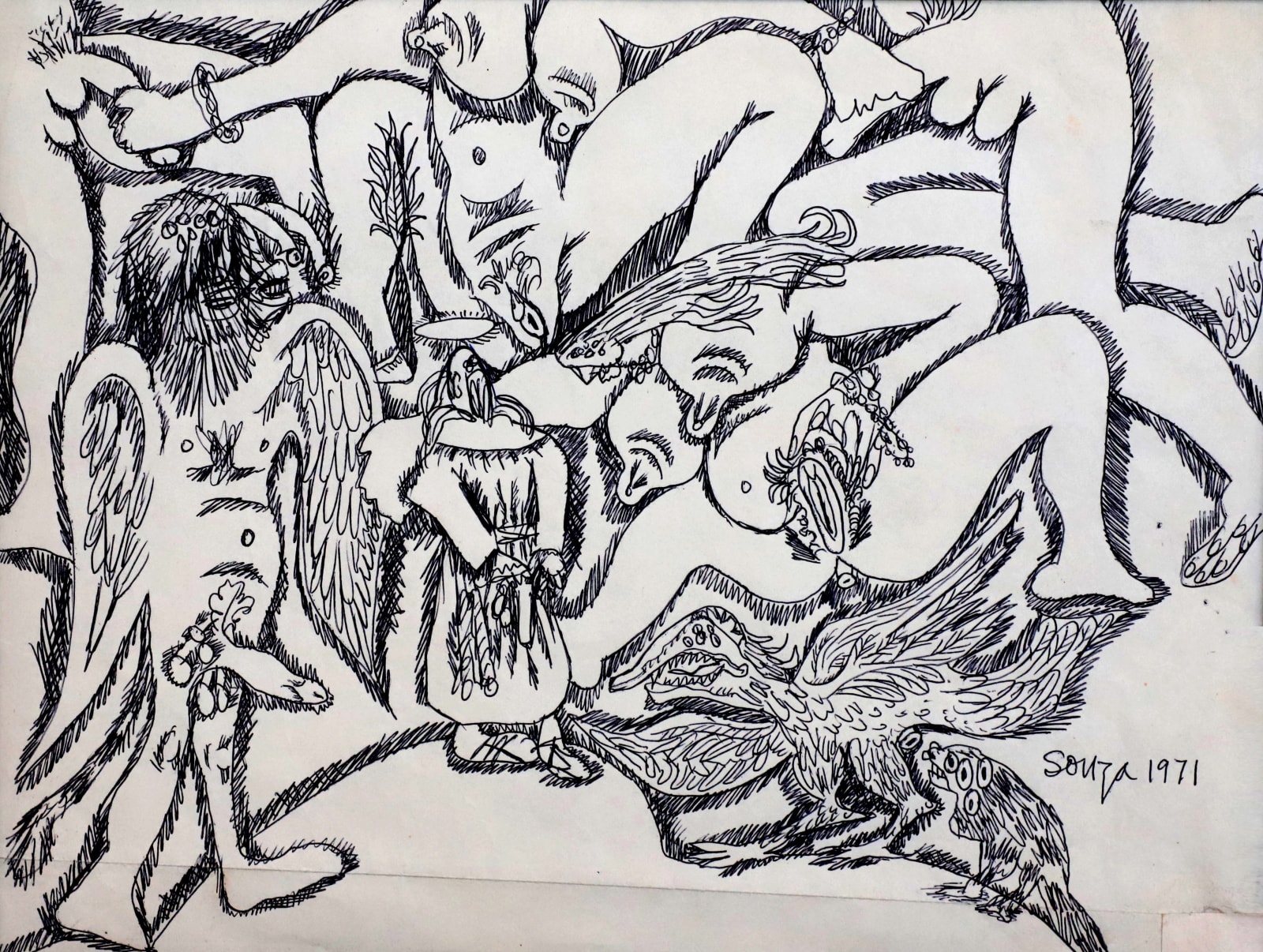 Francis Newton Souza, Untitled, 1971