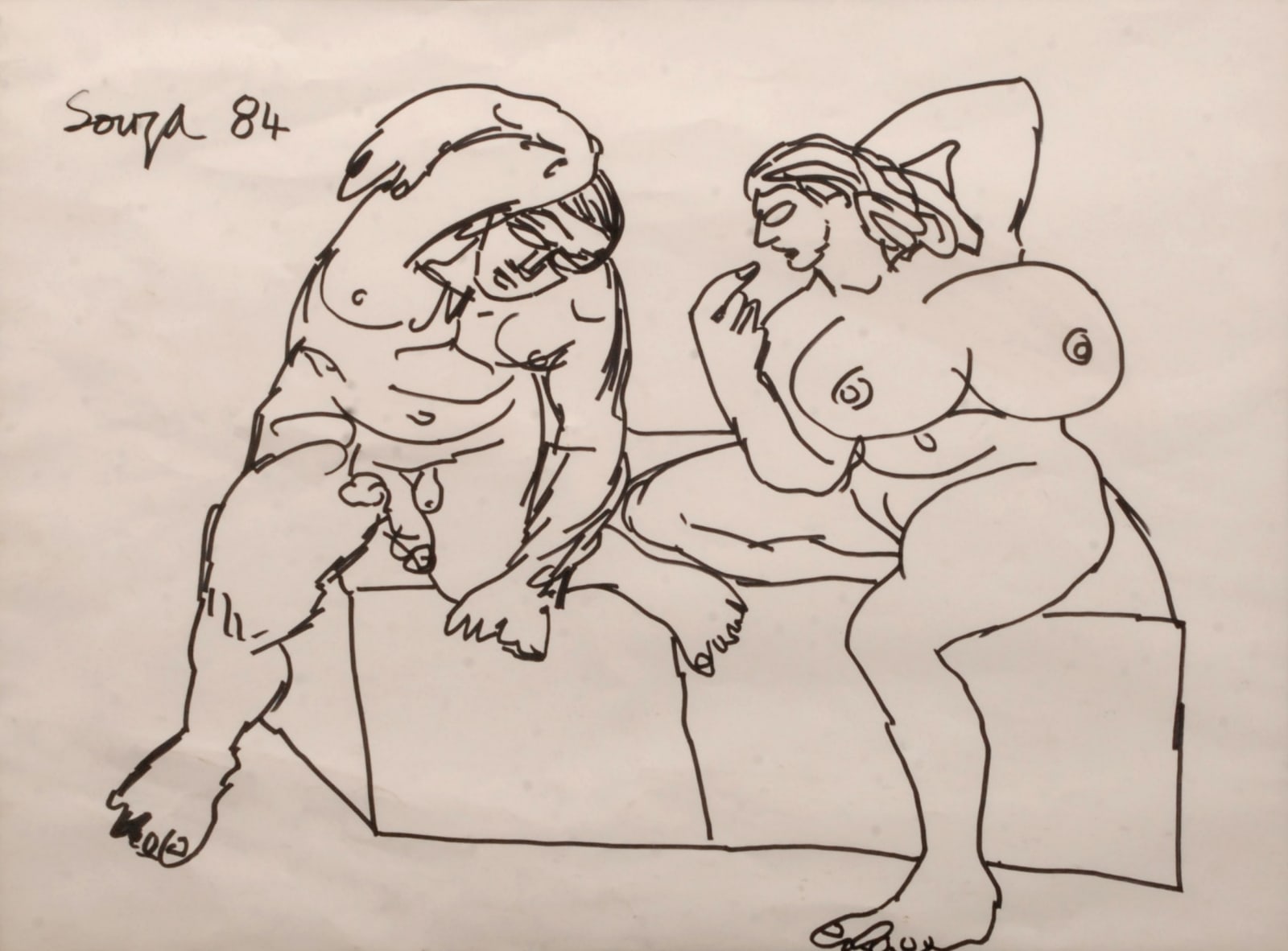 Francis Newton Souza, Untitled, 1984