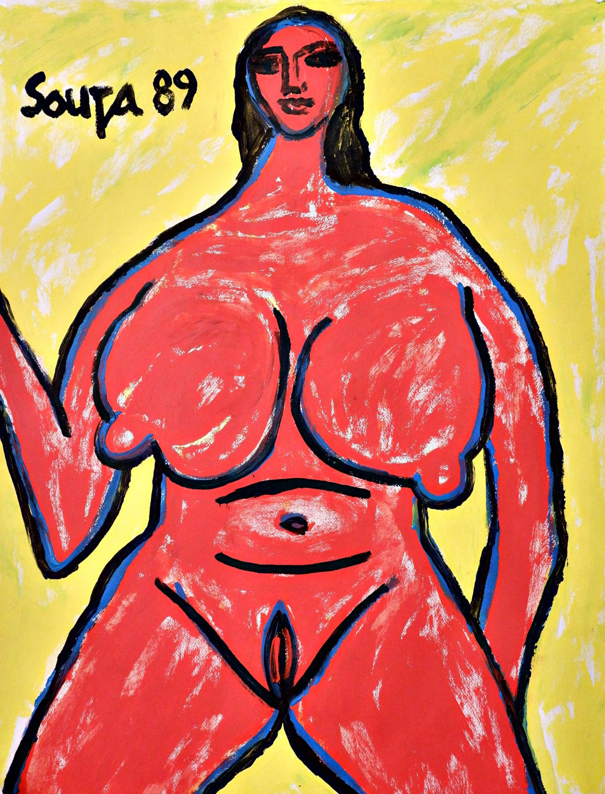 Francis Newton Souza, Untitled (Nude Woman), 1989