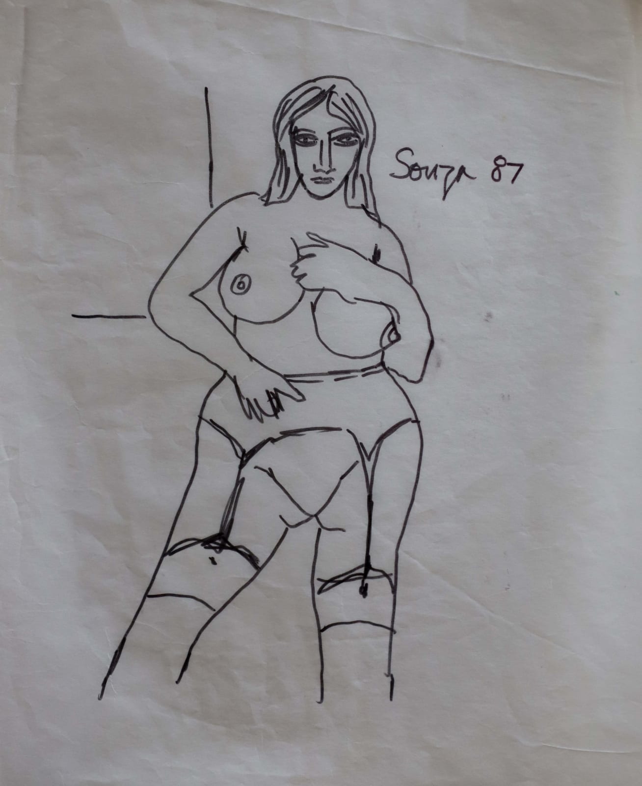 Francis Newton Souza, Untitled, 1987