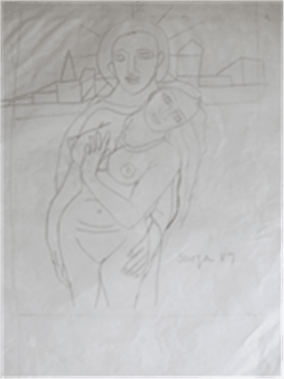 Francis Newton Souza, Untitled, 1987