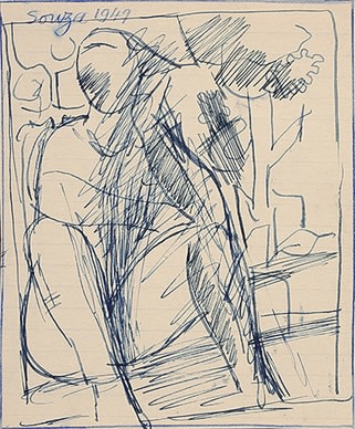 Francis Newton Souza, Untitled, 1949