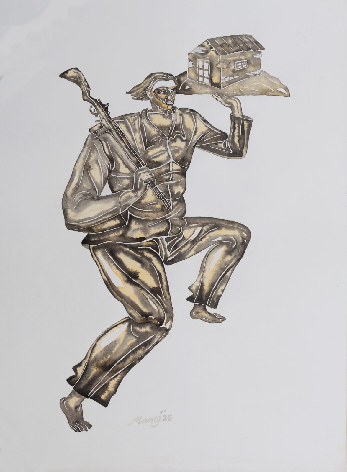 Manoj Aggarwal, Untitled - Drawing 38, 2025