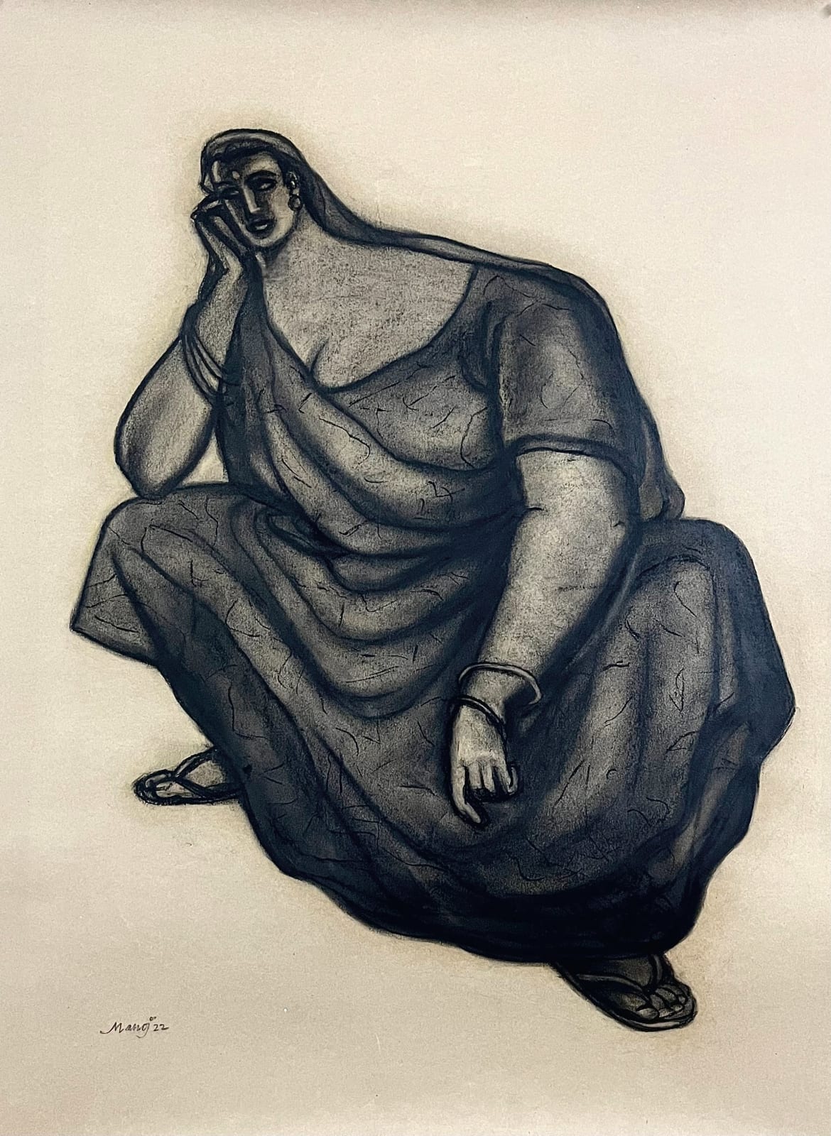 Manoj Aggarwal, Untitled - Drawing 7A, 2022