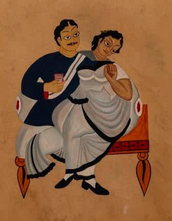 Kalighat Painting, Untitled