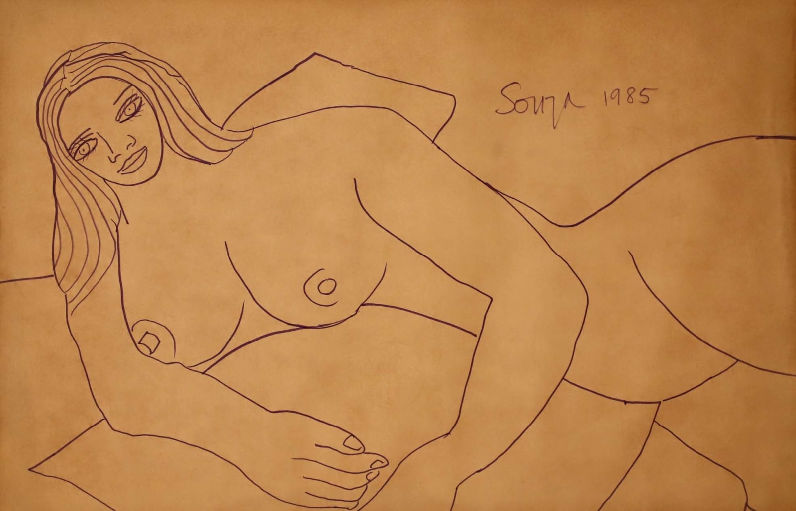 Francis Newton Souza, Untitled, 1985