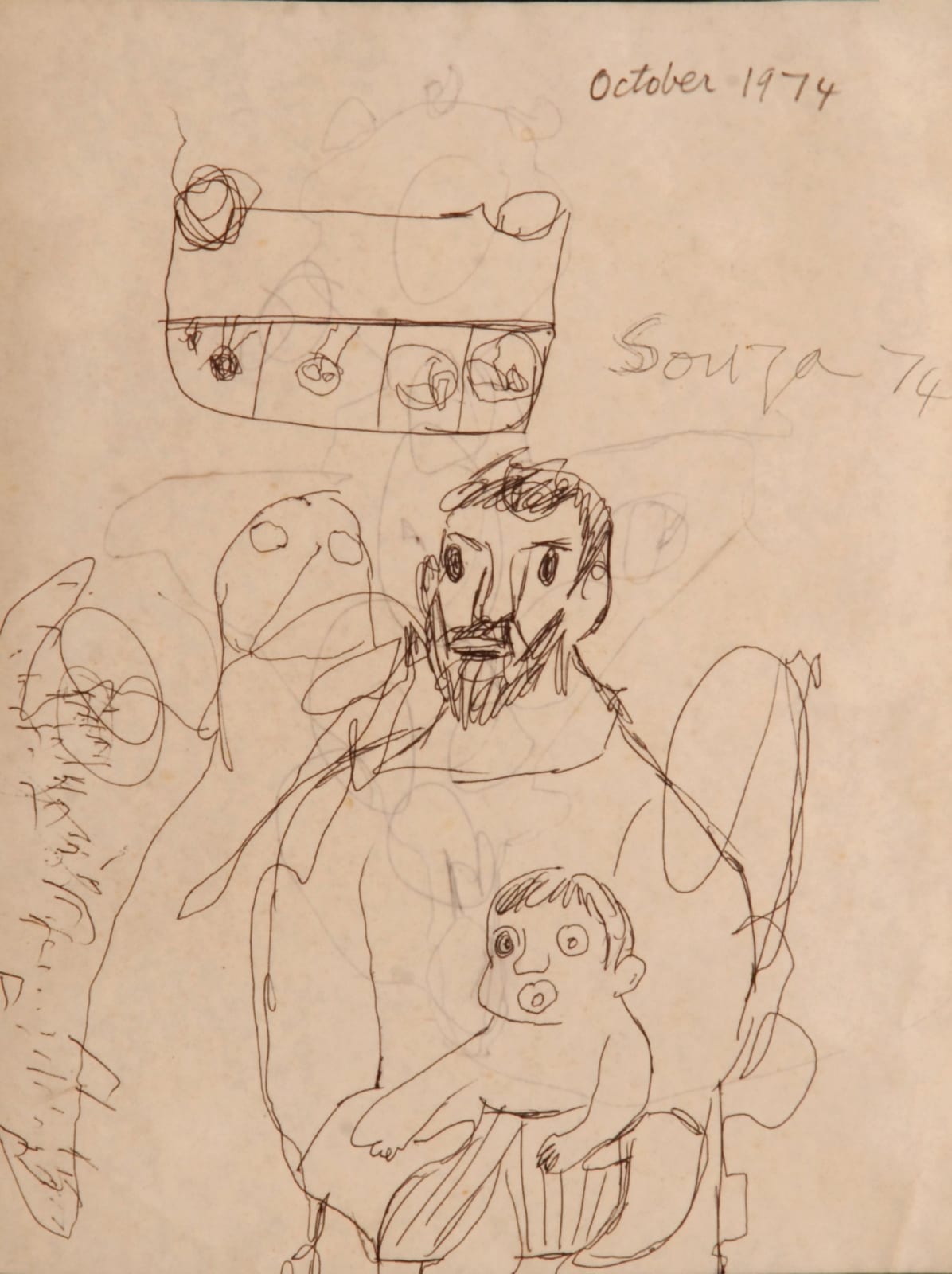 Francis Newton Souza, Untitled, 1974