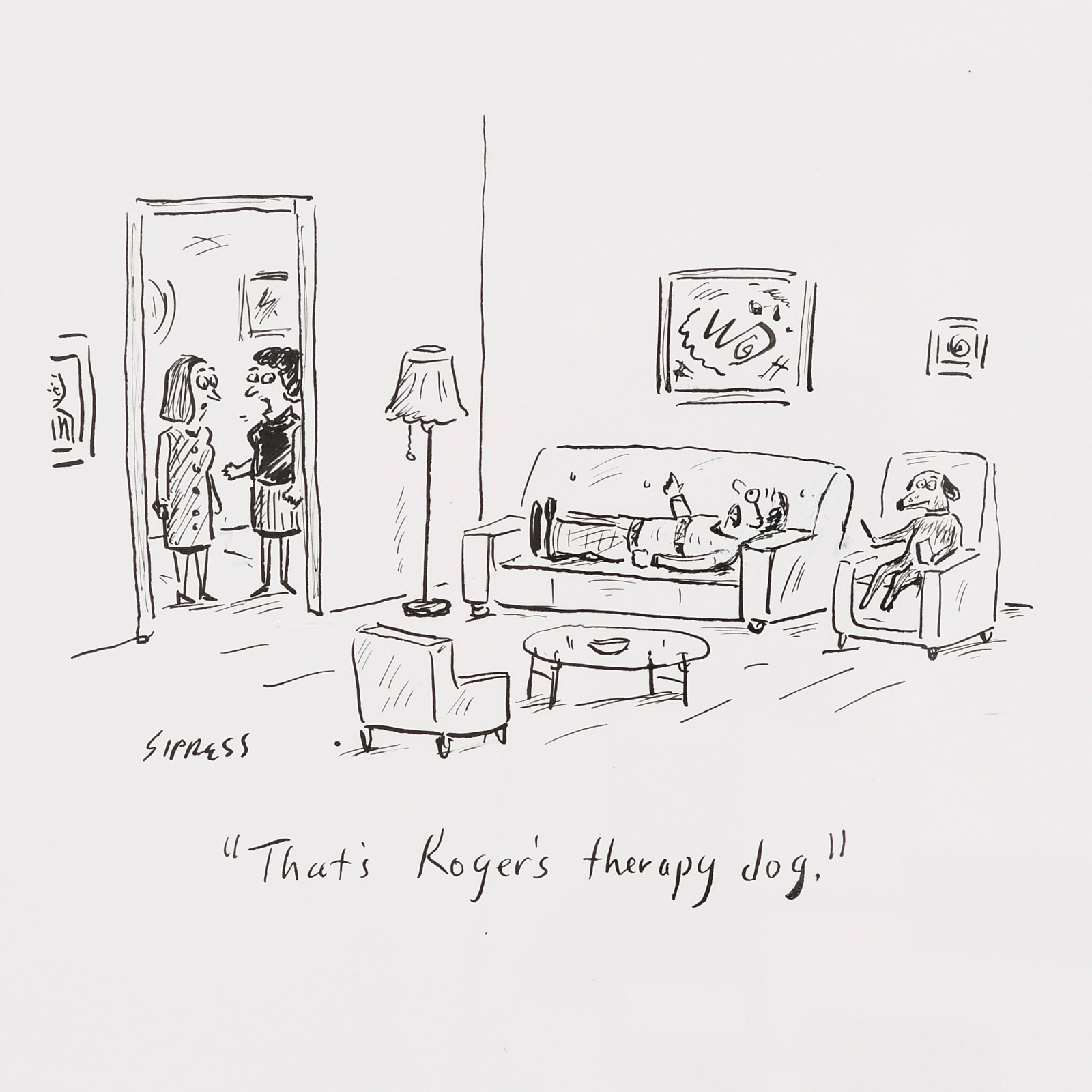 David Sipress, Therapy Dog, 2016