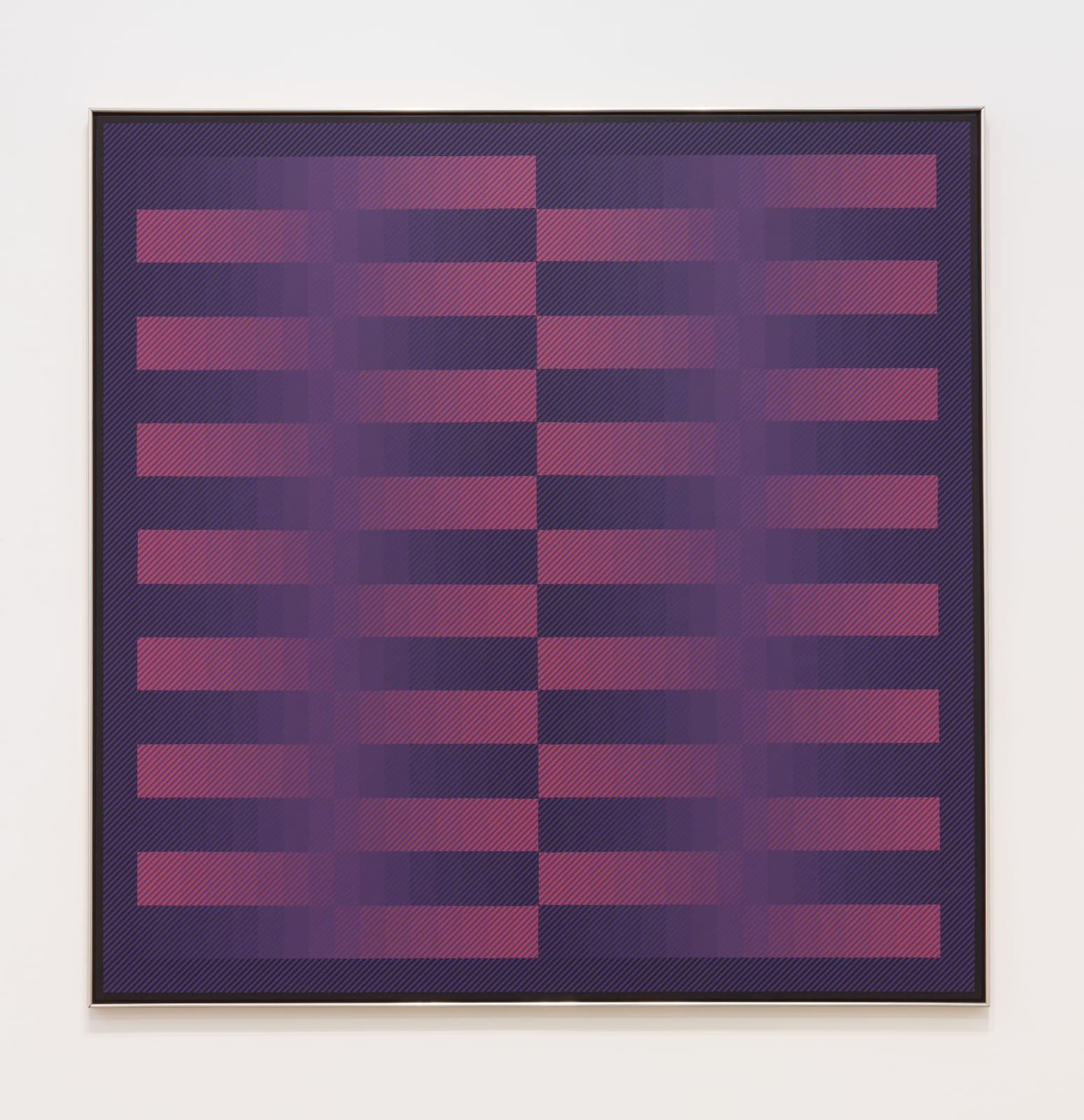Julian Stanczak, Touching Purple, 1986