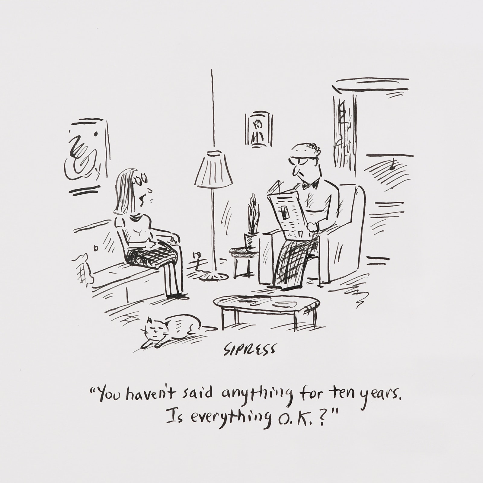 David Sipress, You Haven't Said Anything, 2002