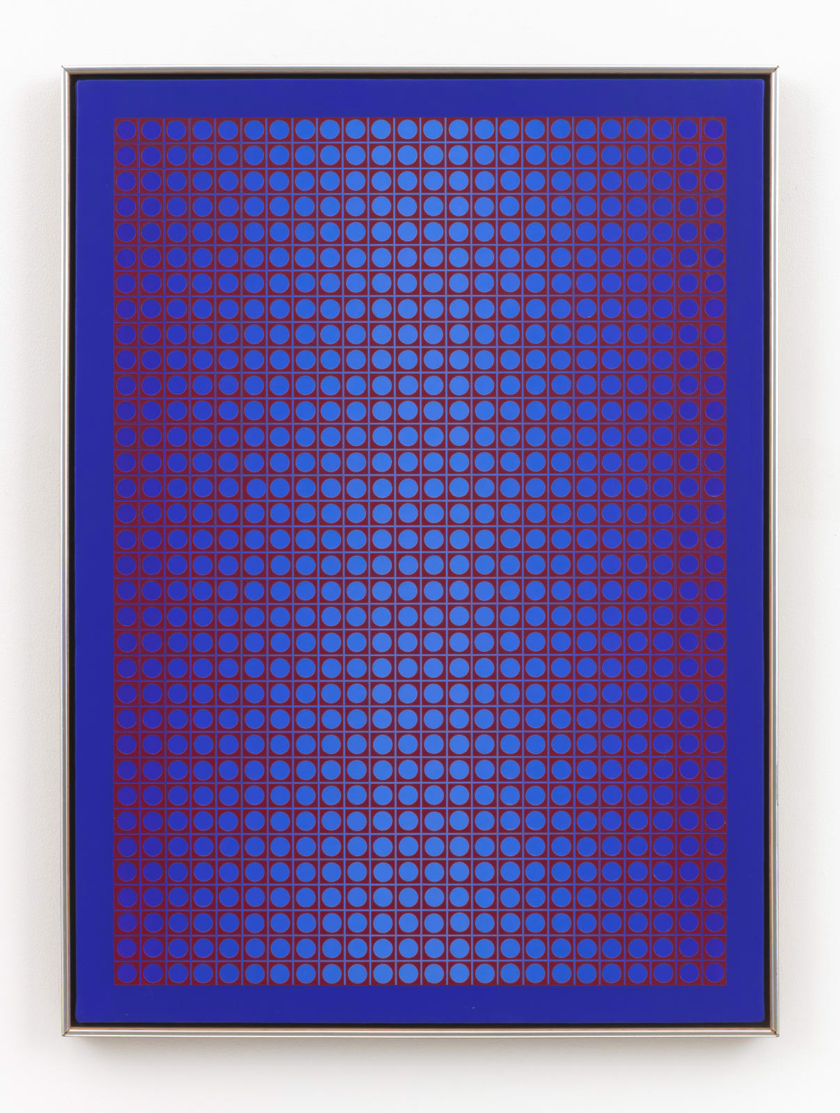 Julian Stanczak, Midnight Blue, 1983