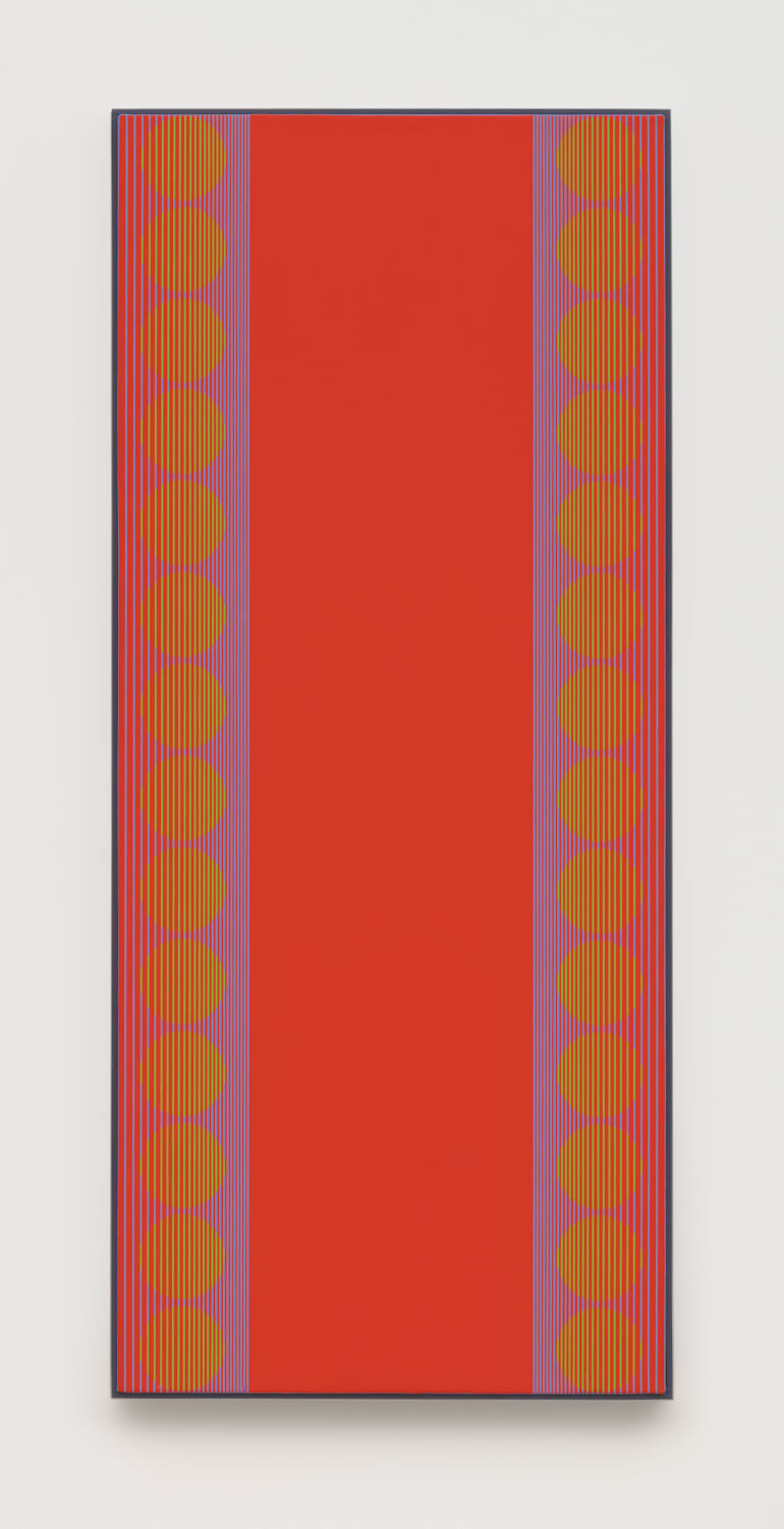 Julian Stanczak, Pinched Red, 1970