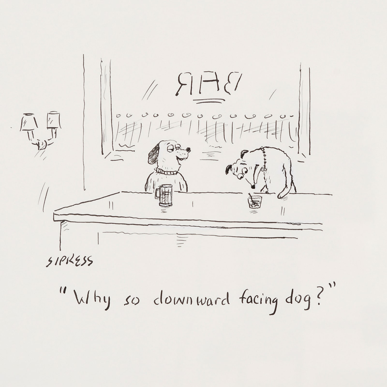 David Sipress, Why So Downward Facing, Dog?, 2014
