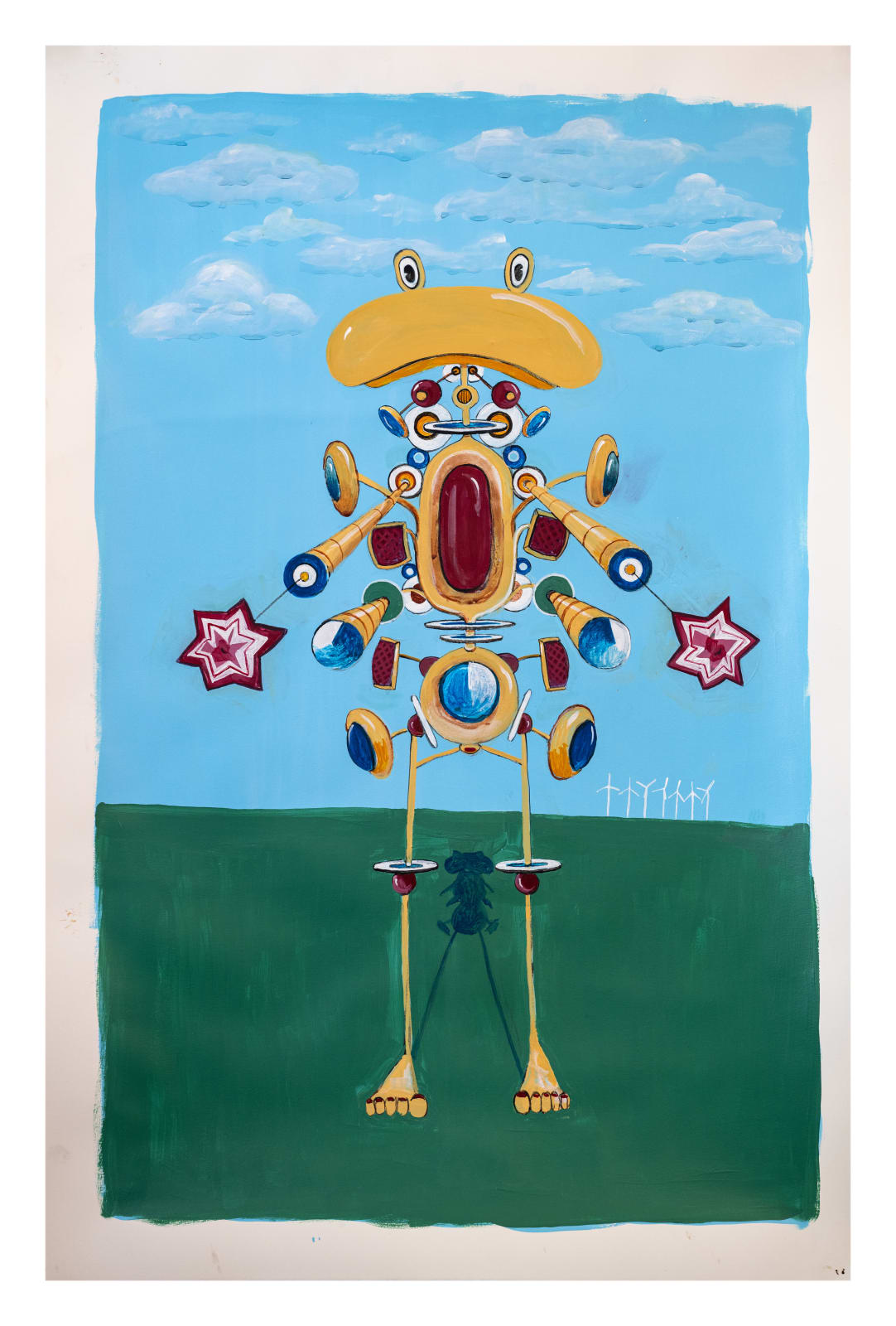 Rory Devine, Untitled (figure in landscape), 2024