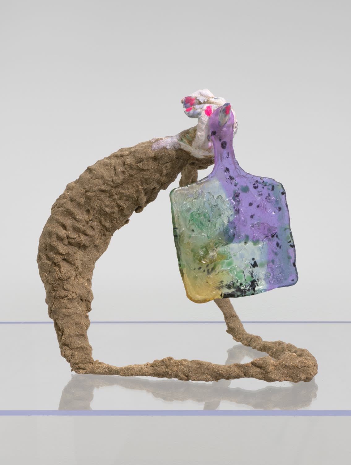 Erica Mahinay, Self-Reflection Station (Held), 2023