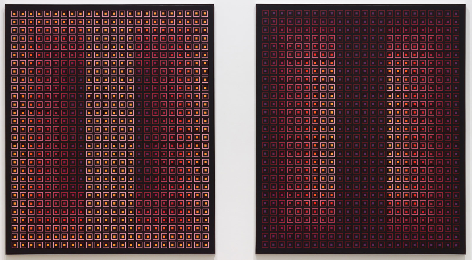 Julian Stanczak, Opposing Pair I & II, 1983
