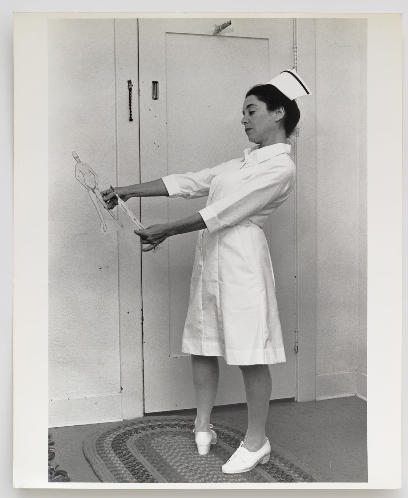 Eleanor Antin, What Have You Been Up To? (from "Nurse Eleanor"), 1975