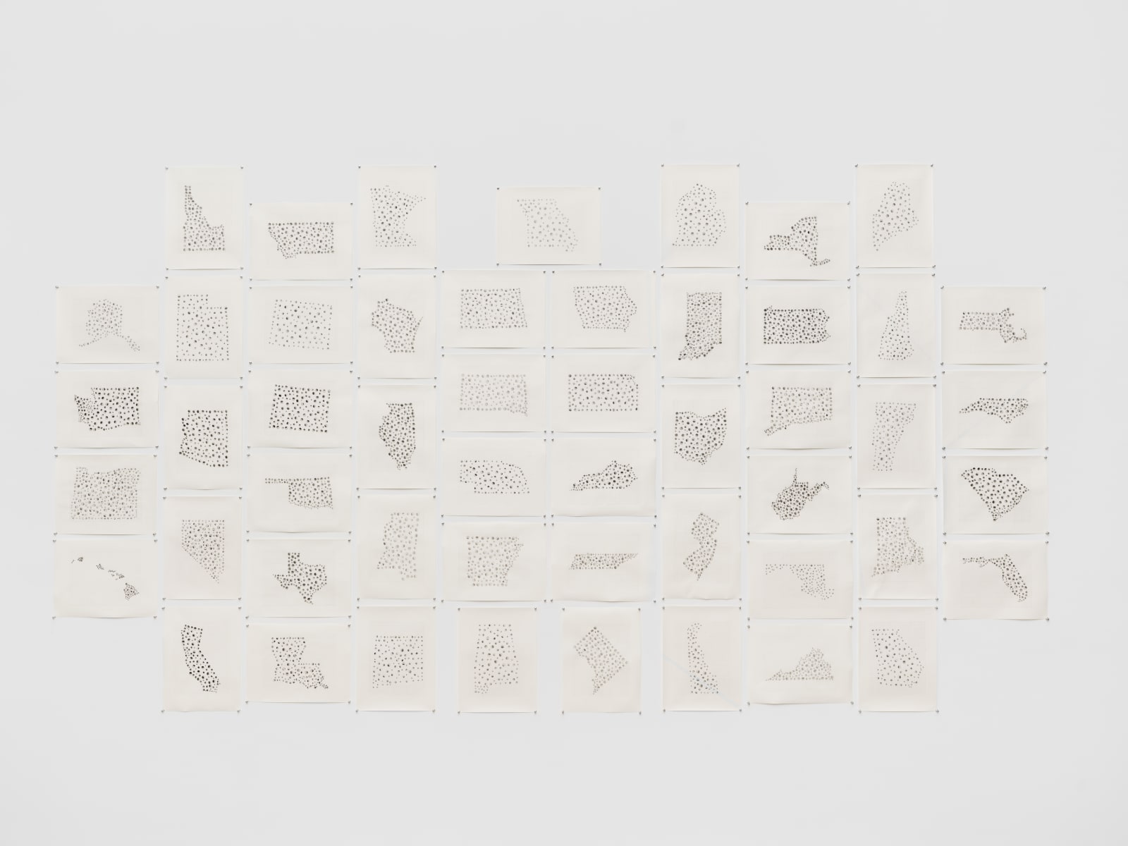 Margaret Griffith, State Drawings (Texas), 2020-2024