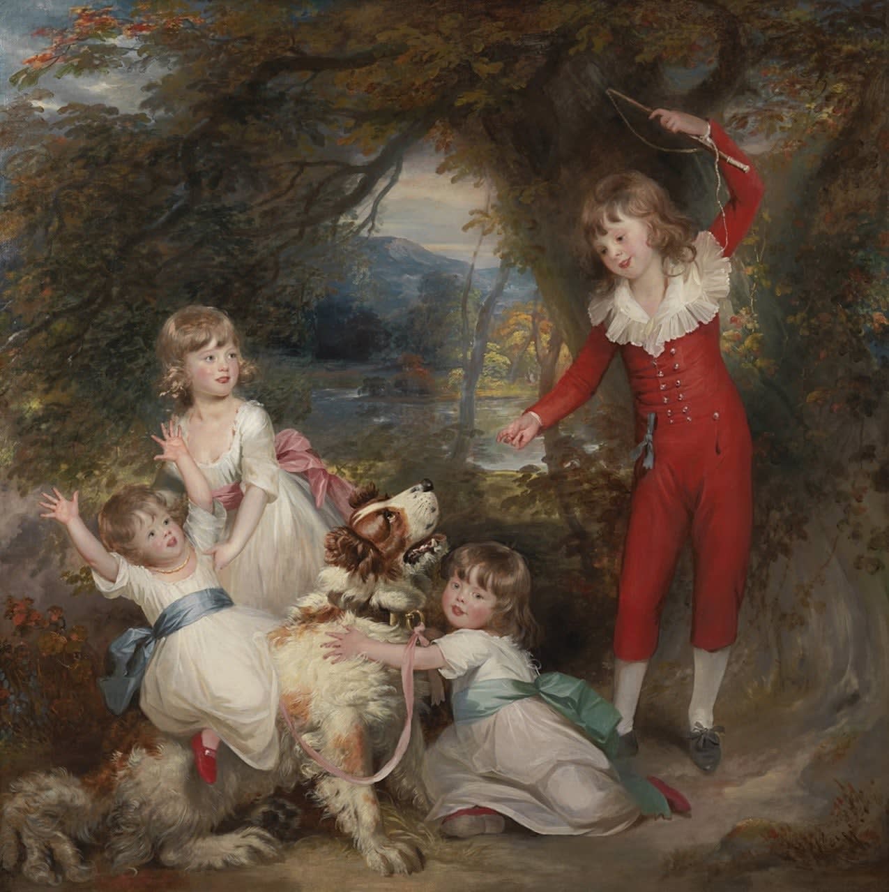 Sir William Beechey, The Dashwood children, c. 1789