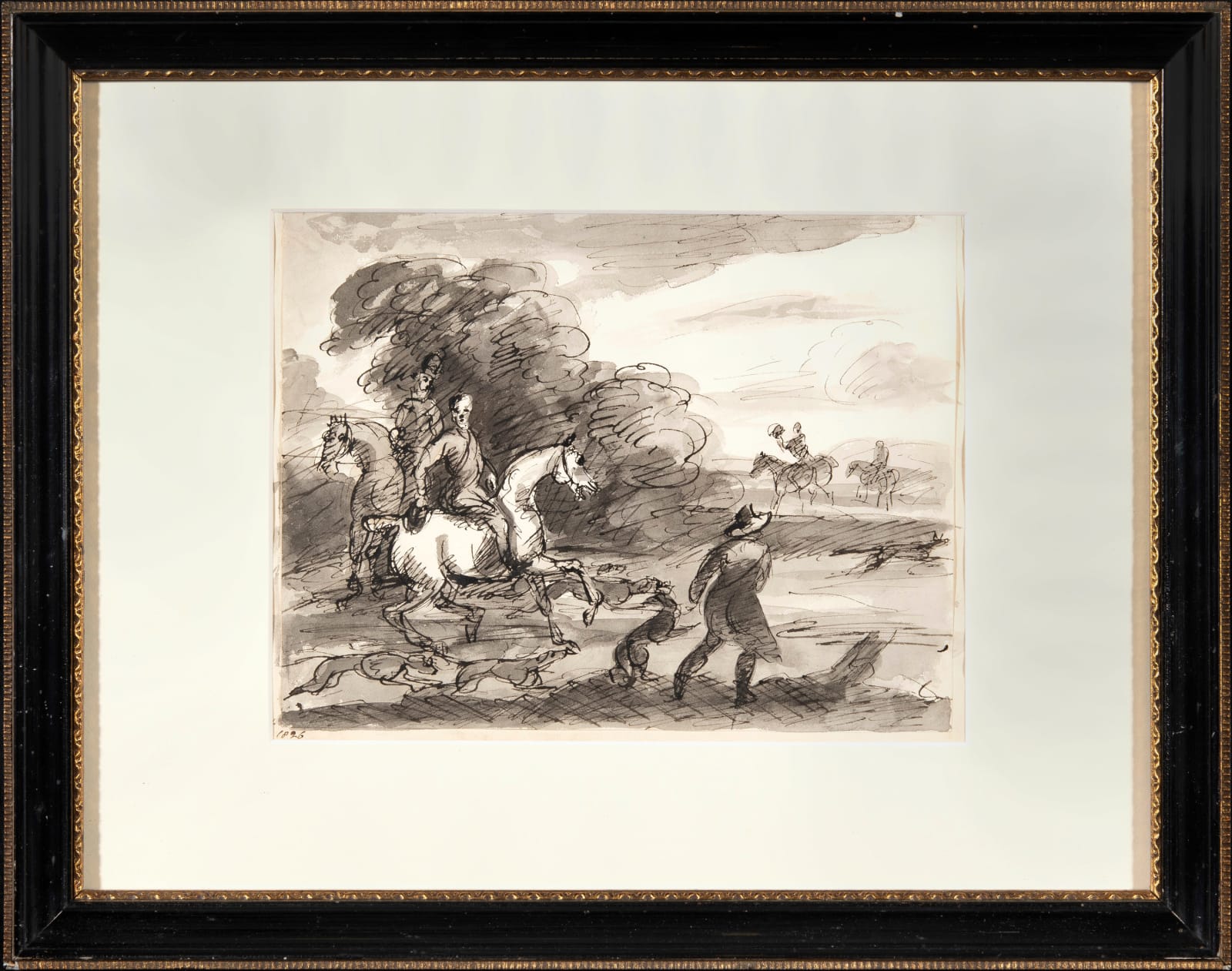 Sir Francis Grant, P.R.A., Riders with dogs hunting a fox, 1826