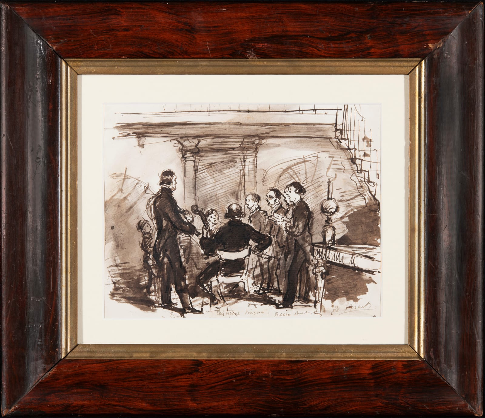 Sir Francis Grant, P.R.A., Christmas Singers, Becca Hall