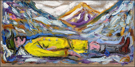 Billy Childish, Artist Reclining - High Atlas Atlas Series , 2008