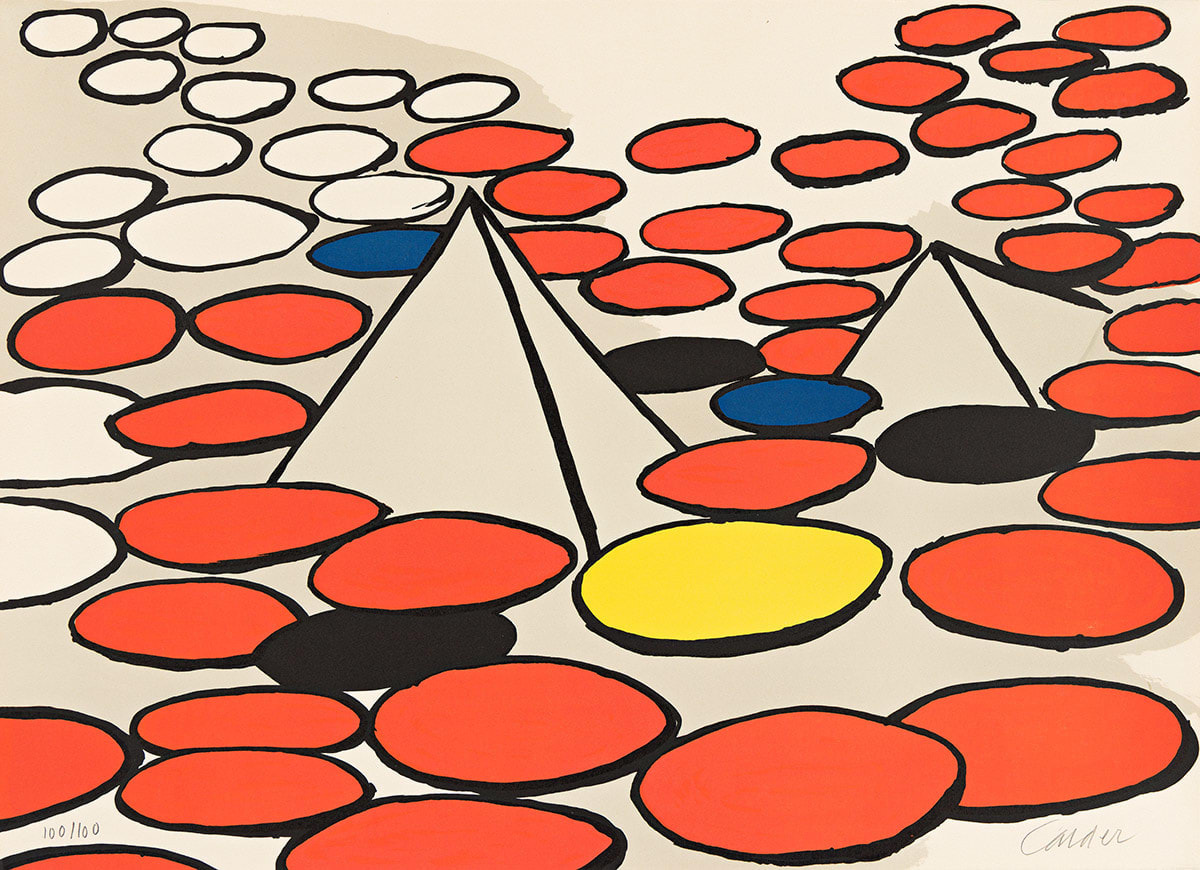 Alexander Calder, Untitled (Pyramids and Ellipses), circa 1970