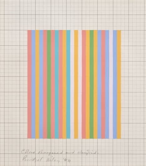 Bridget Riley, Colour Sharpened and Clarified, 1984