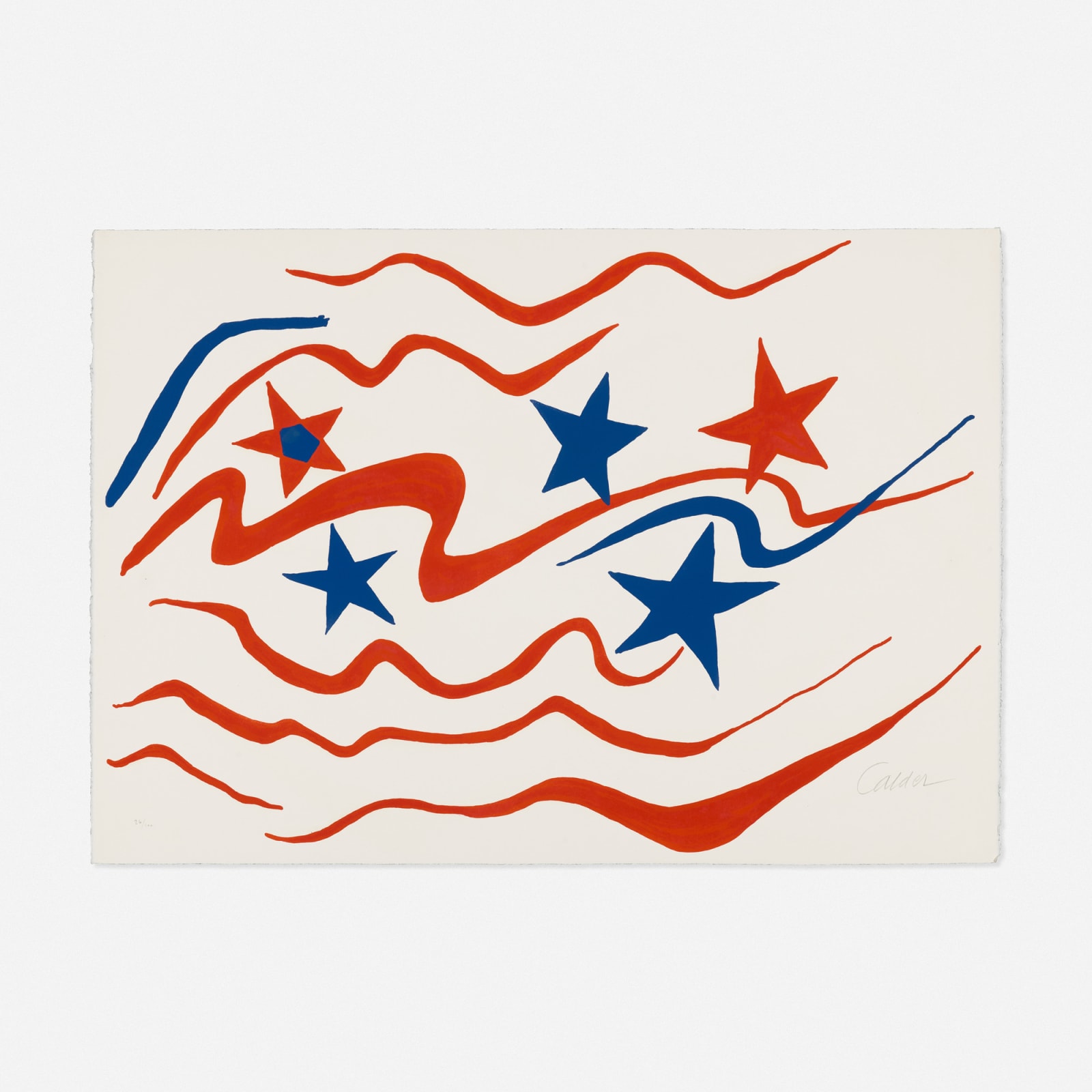 Alexander Calder, Stars and Stripes (from the Flying Colors series), 1975