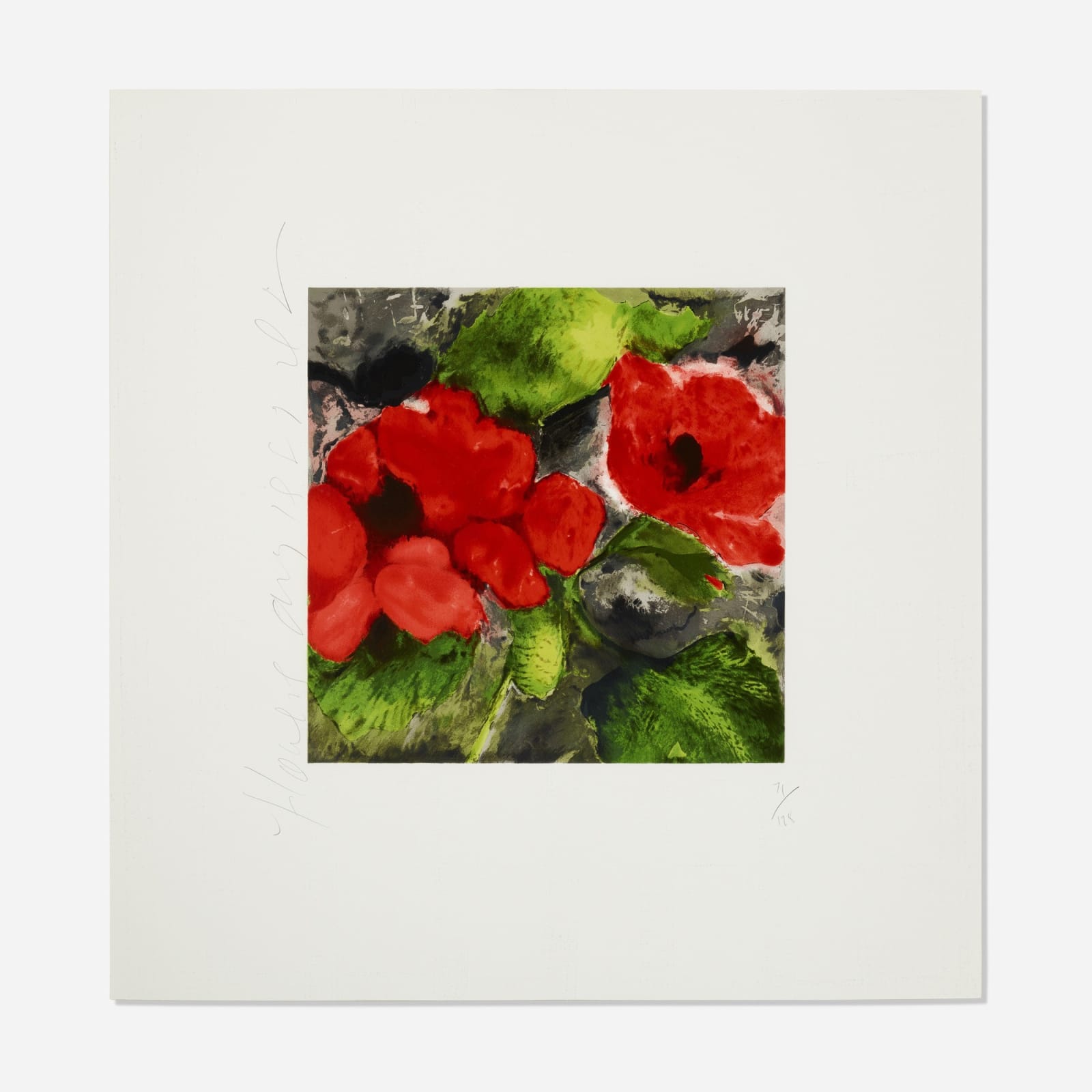 Donald Sultan, Flowers (Red Poppies), 1989