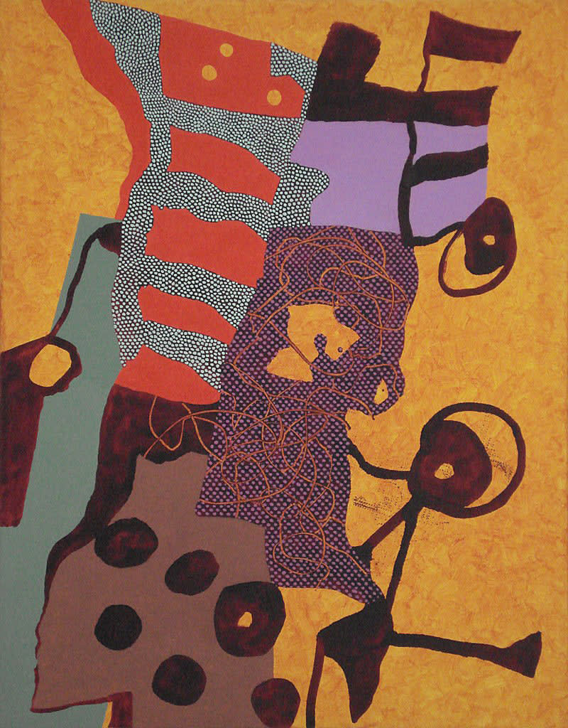 Clyde Hopkins, Bucolic Hippy Painting #4: Ron's Trippy Probe, 2008-9