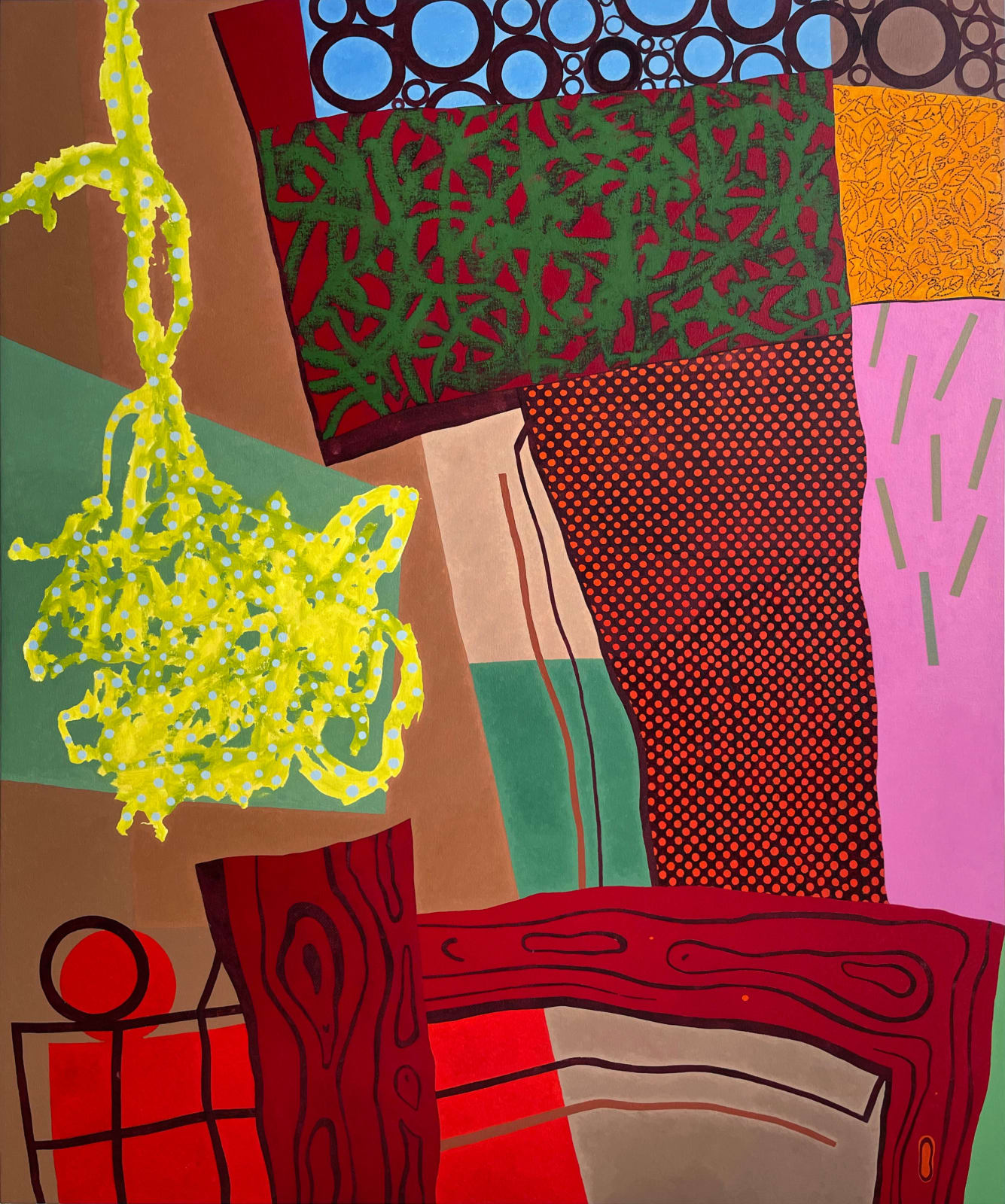 Clyde Hopkins, Prosaic Gulch Painting, 2004