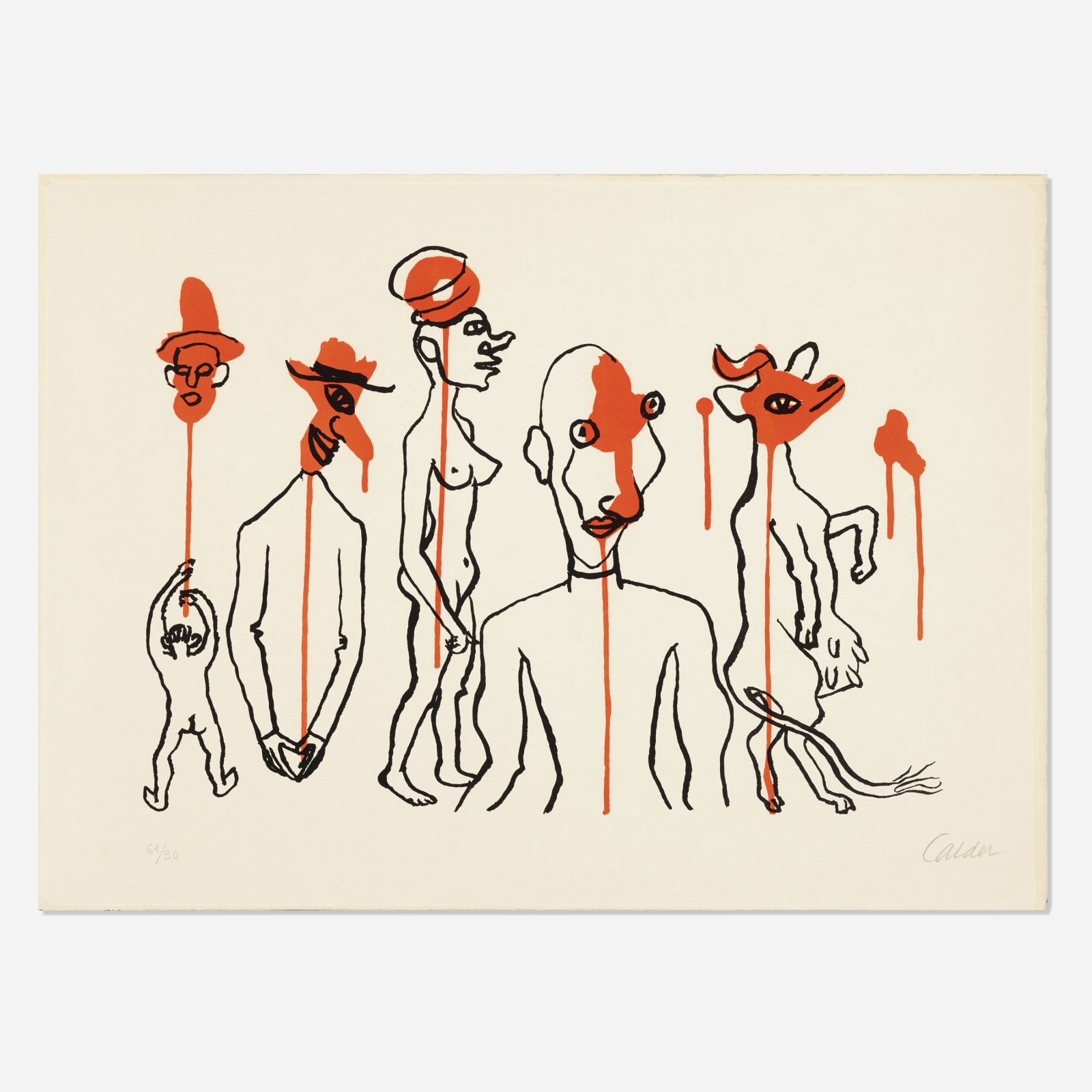 Alexander Calder, Circus 4, Les Gueules Dégoulinantes (from Derrière le Miroir No. 156), 1966