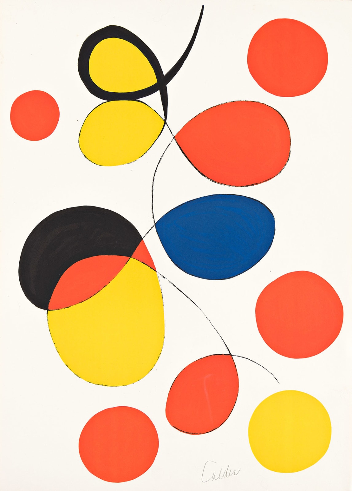 Alexander Calder, Spiral and Ellipses, circa 1970