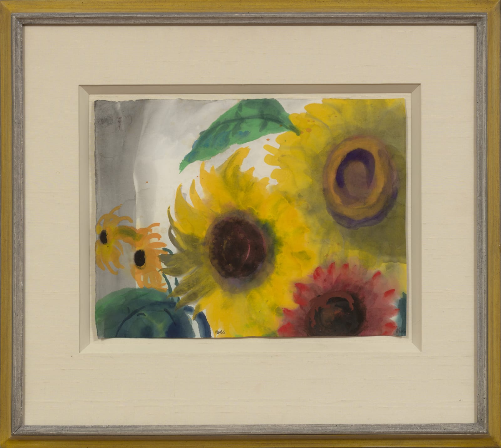 Emil Nolde, Yellow and Red Sunflowers, 1930-1940 'circa'