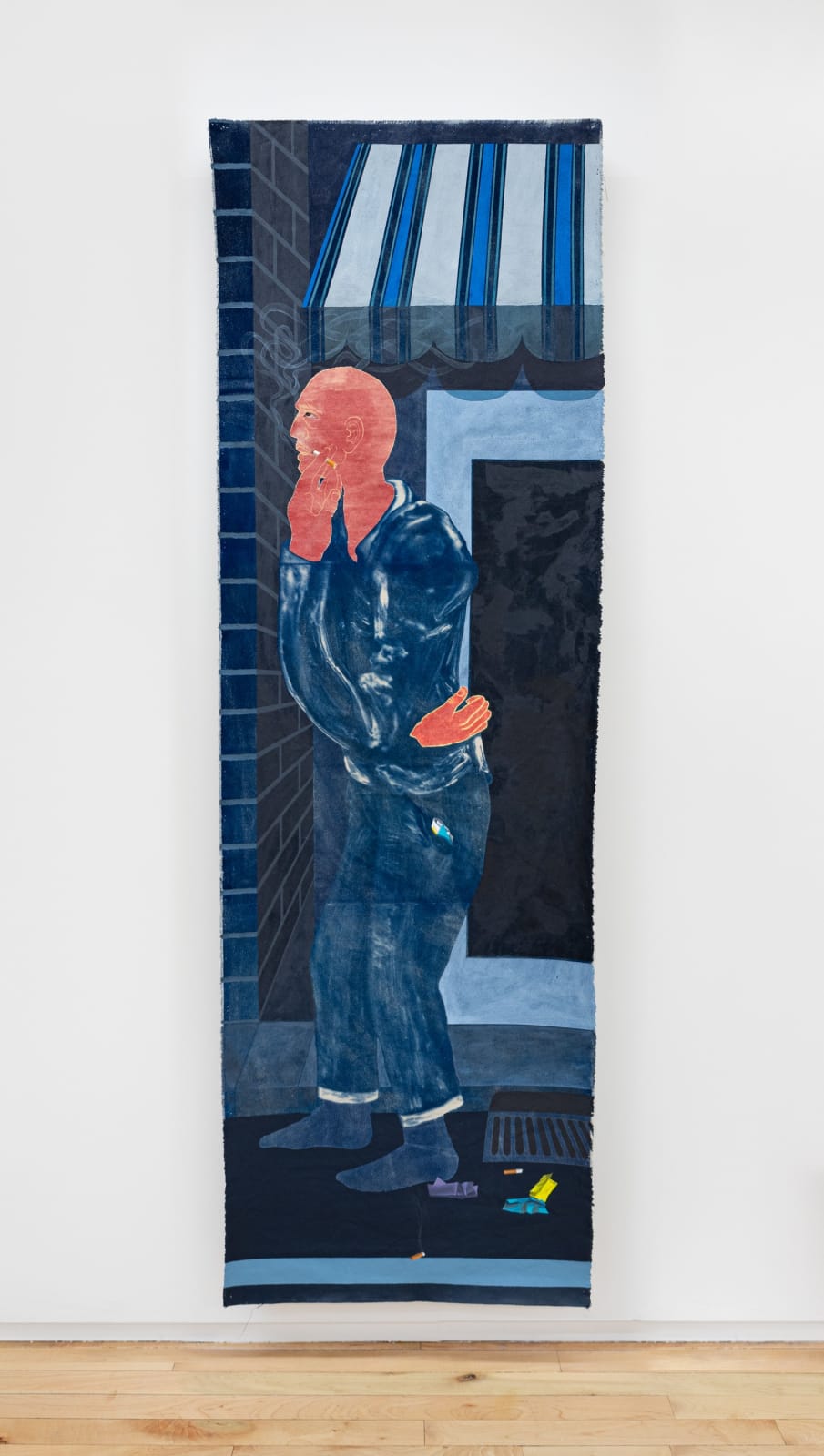 Erick Alejandro Hernández, Walking, smoking, spilling, 2024