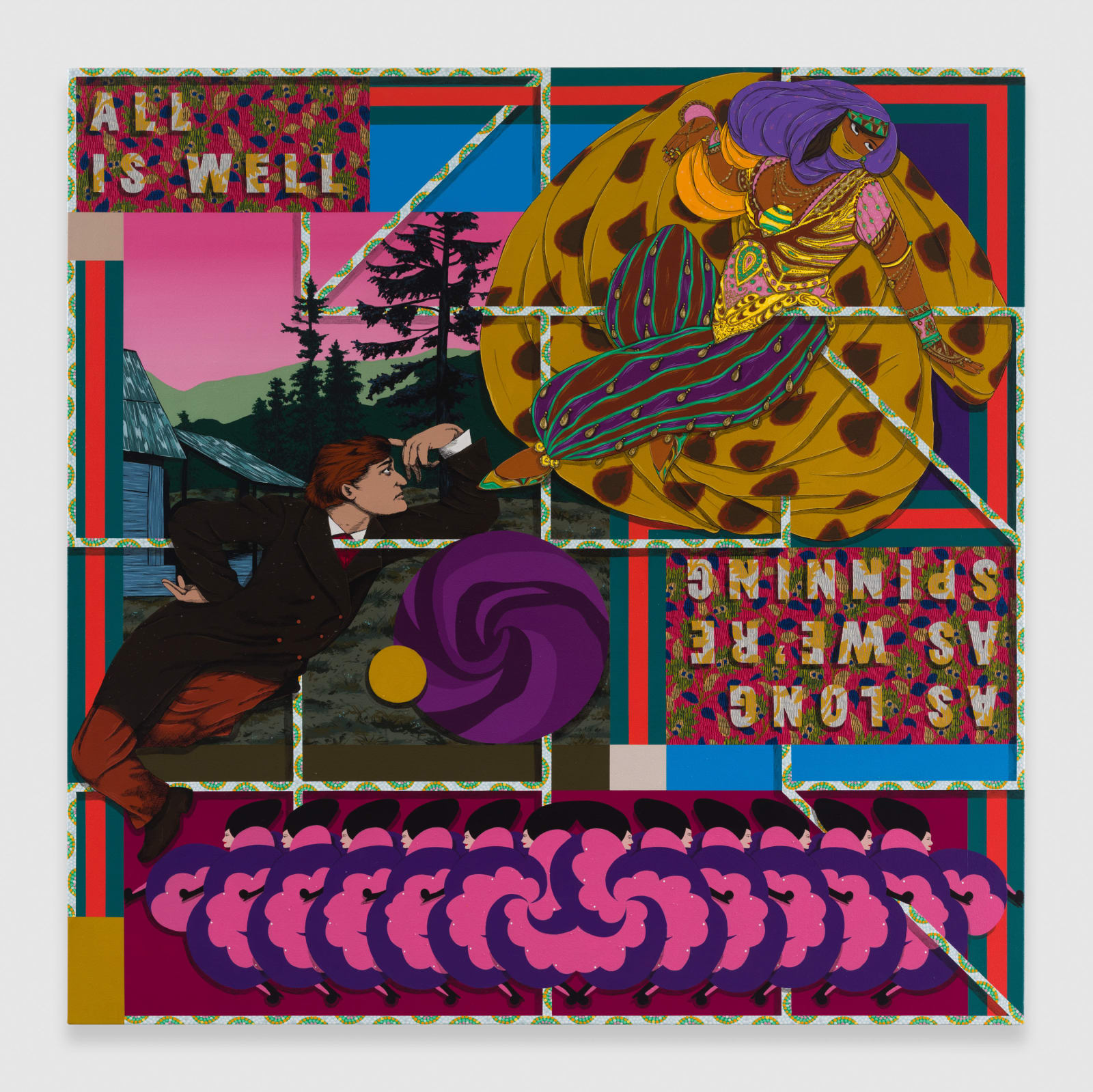 Amir H. Fallah, All Is Well As Long As We Are Spinning, 2023