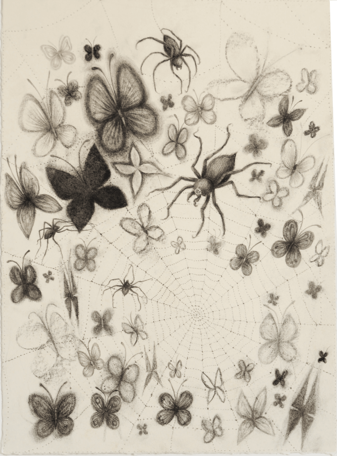 Aurel Schmidt, Night Music 6, (spiders), 2017