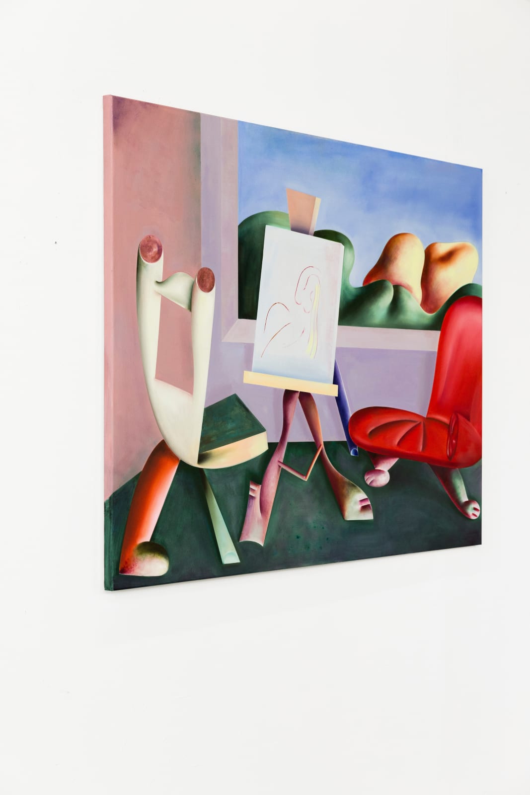 Pablo Benzo, Painter with model, 2023