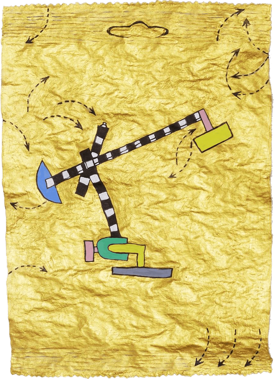 Carly Mark, Maping the action of objects at once (Memphis and Haribo), 2016