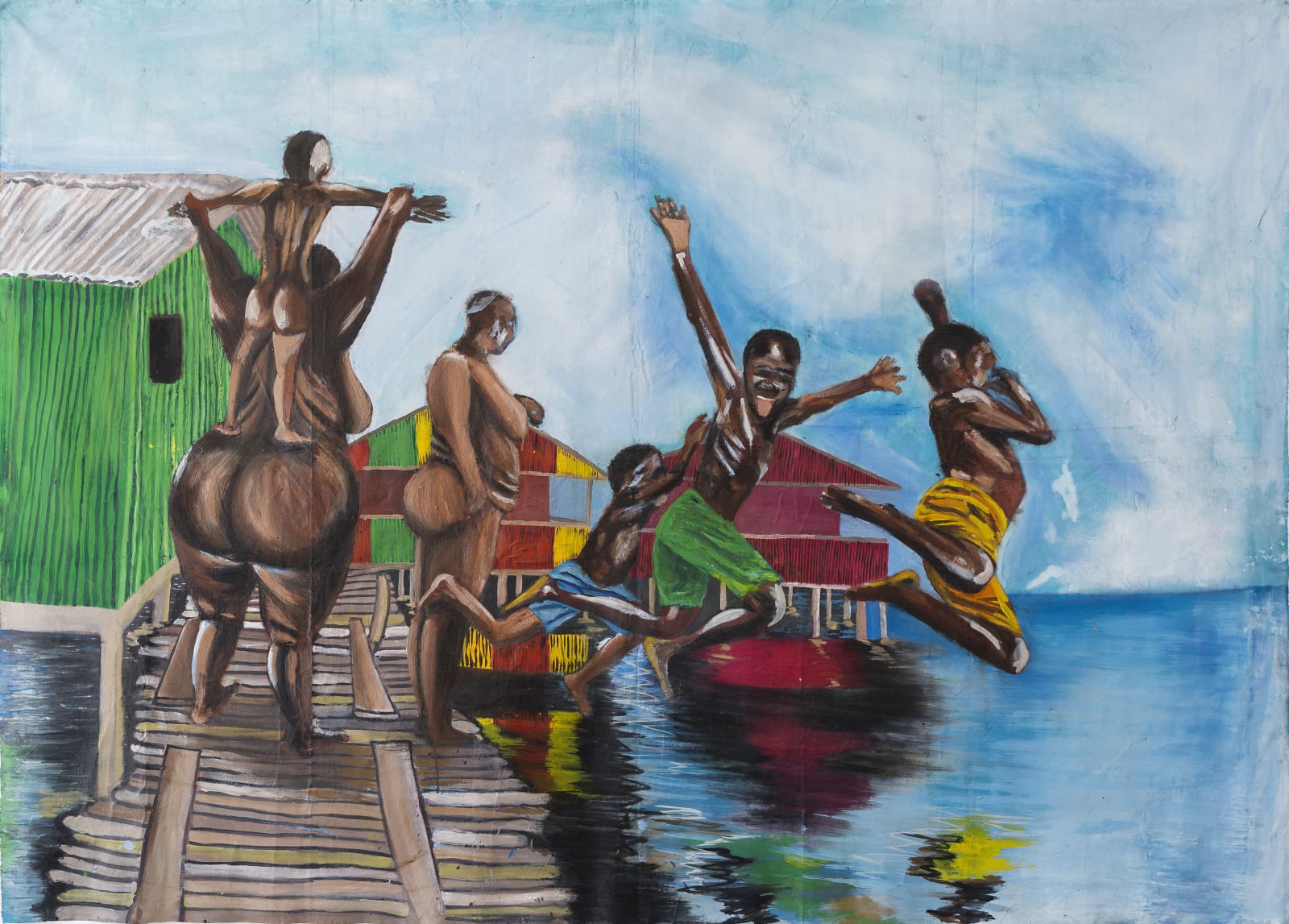 Sol Golden Sato, The diving bathers of Nzulezu, 2021