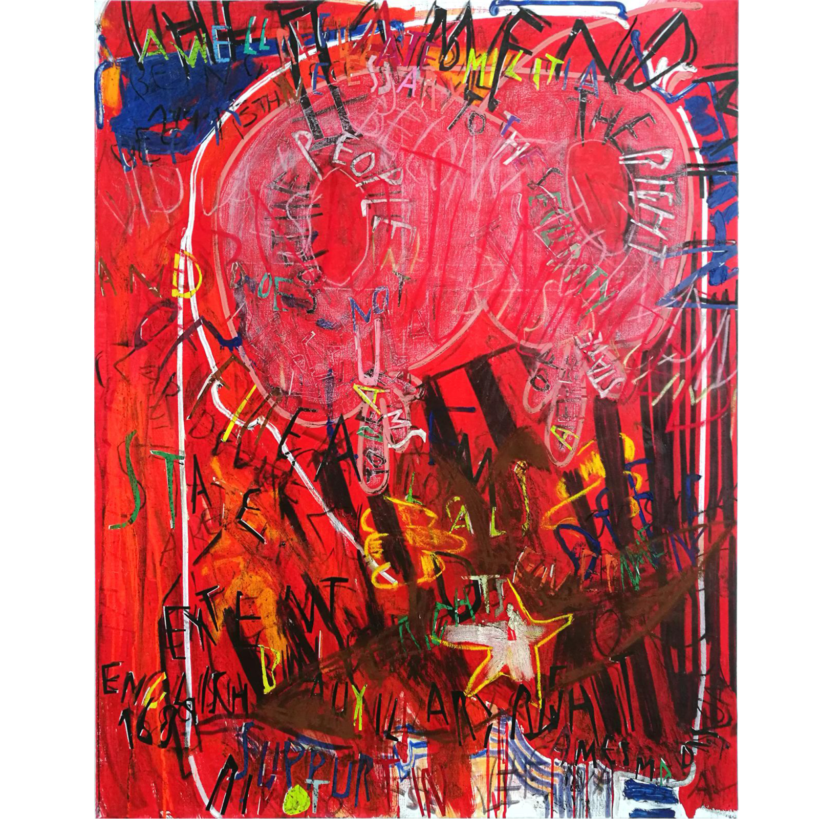 Despina Stokou, RGB affirmations (red), 2018