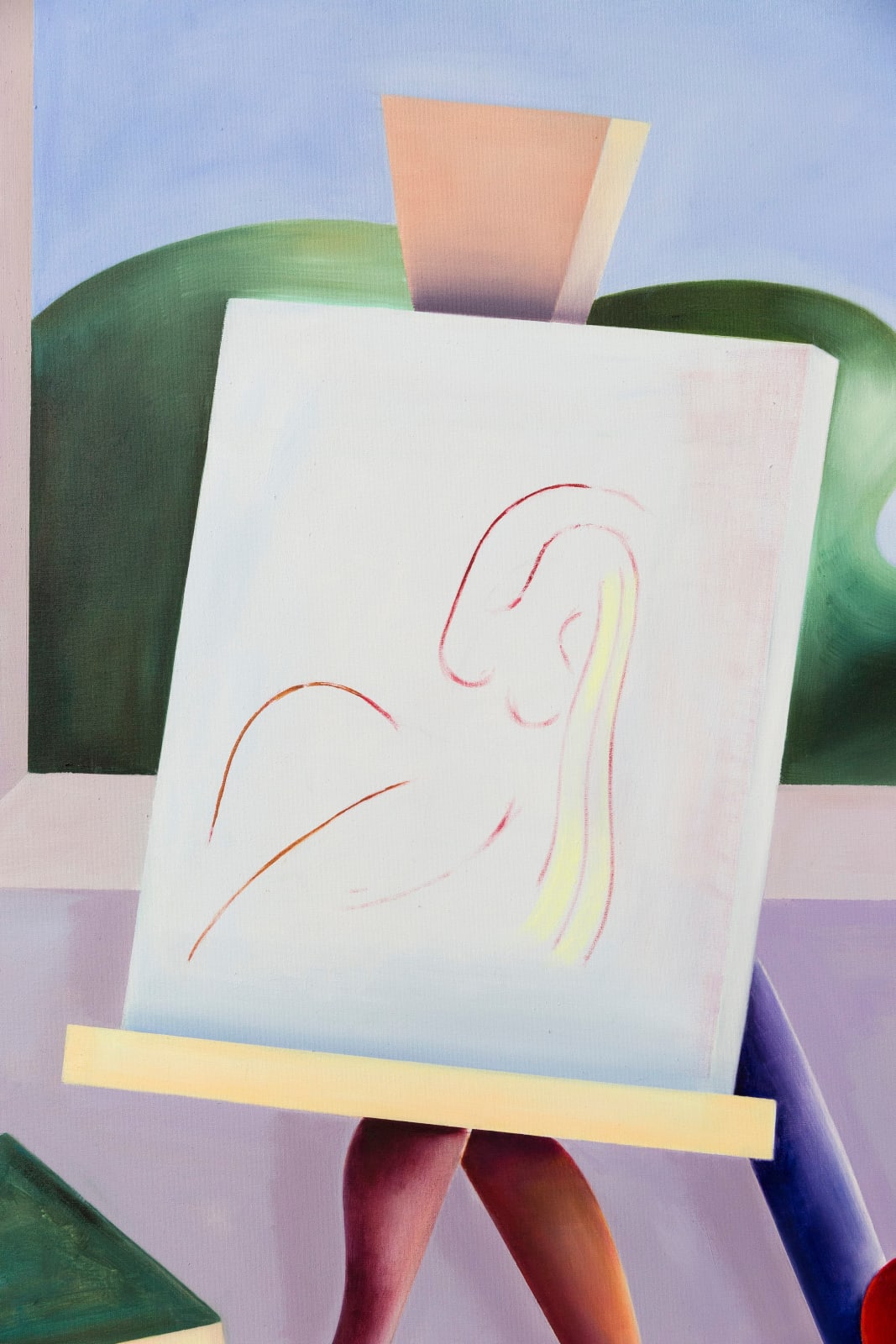 Pablo Benzo, Painter with model, 2023