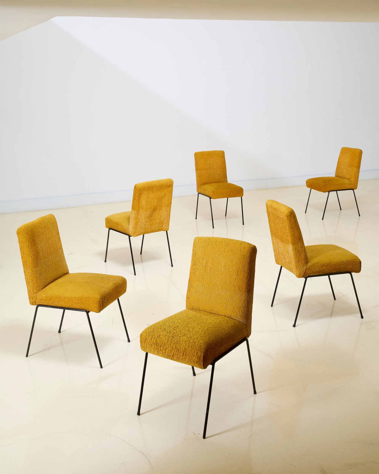 Abraham Palatnik, Set of six dining chairs, ca. 1950-1954