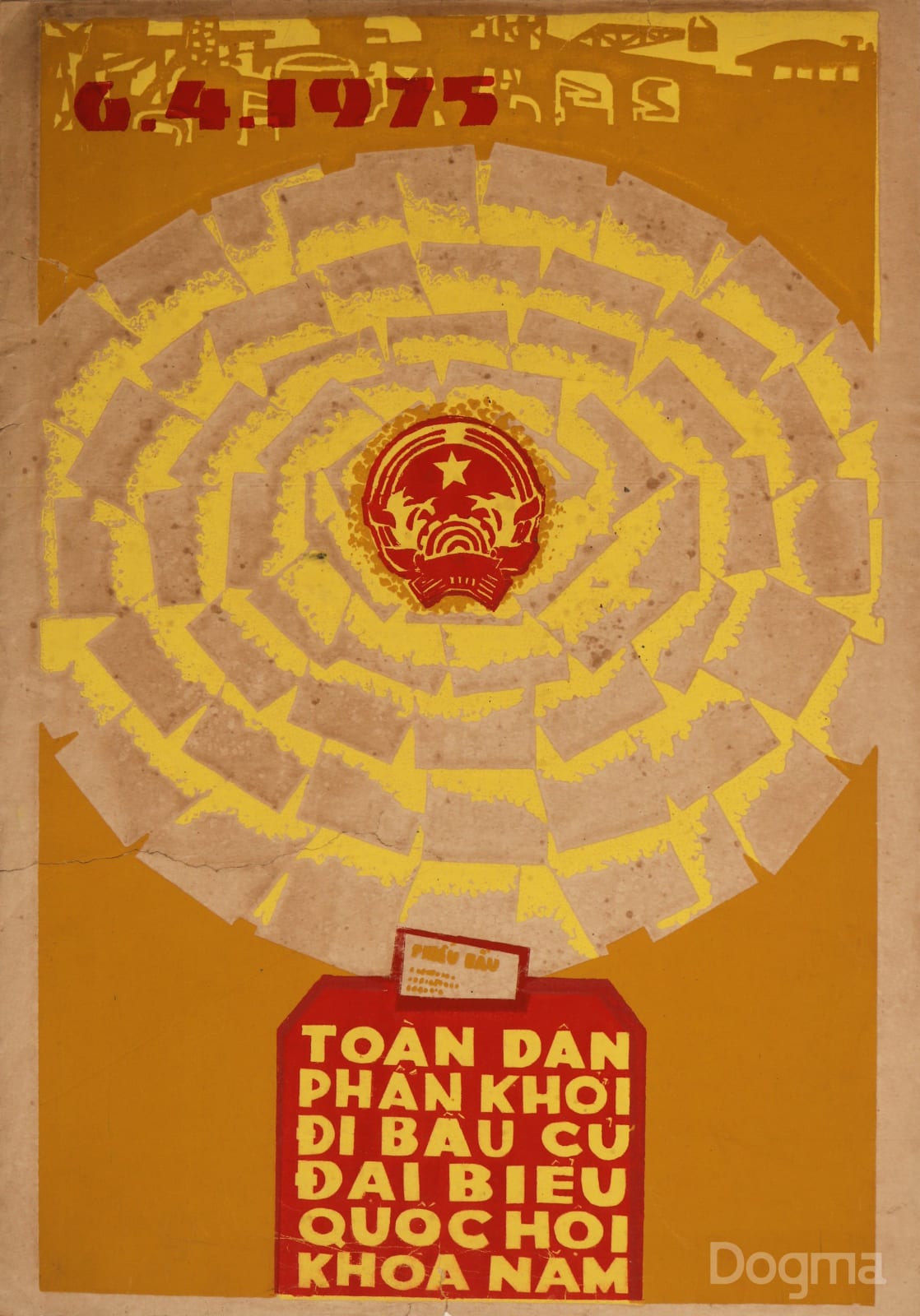 6.4.1975. Toàn dân phấn khởi đi bầu cử