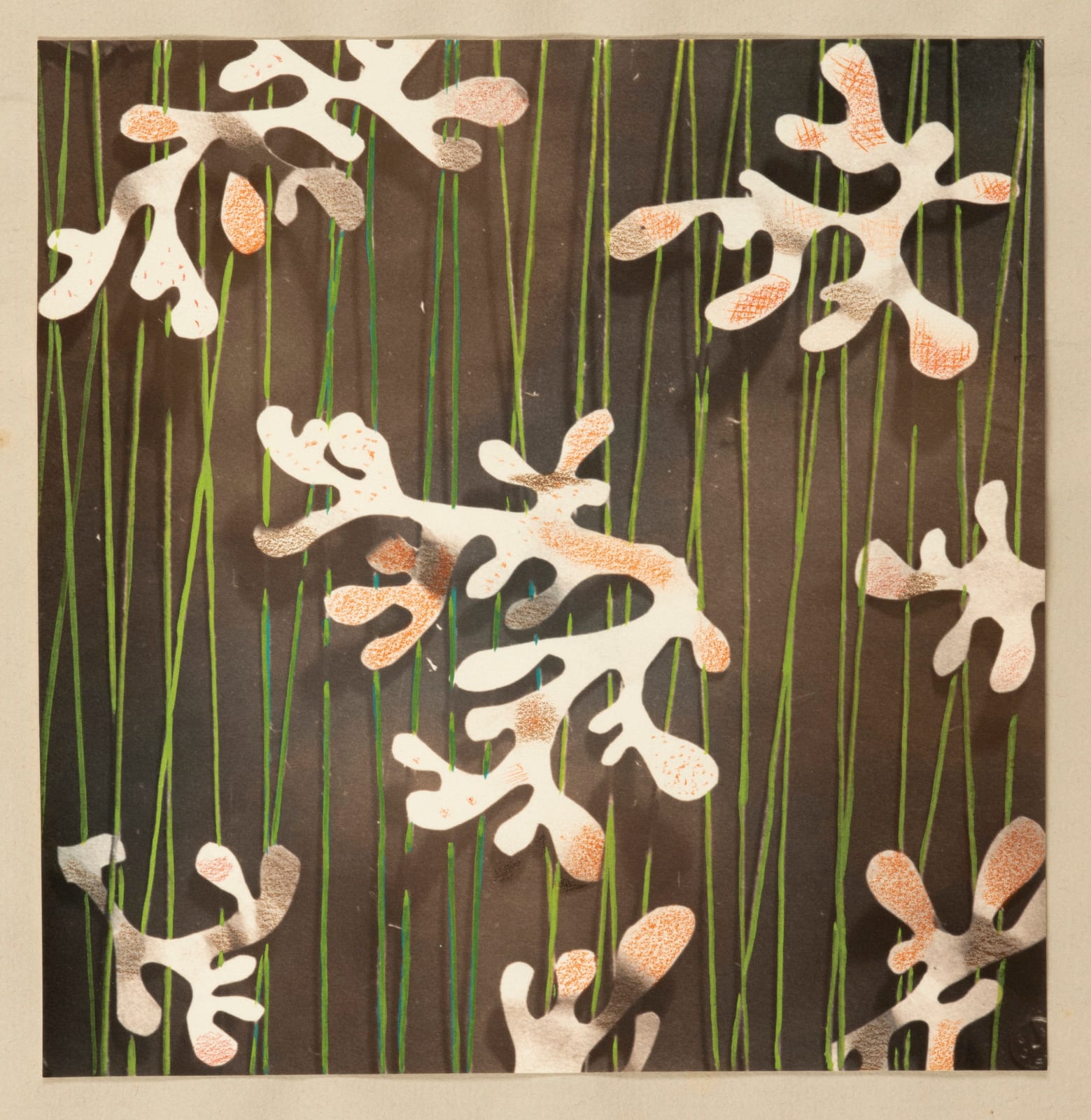 Josef Breitenbach, Abstract Design for a Surrealist Wallpaper, 1930s