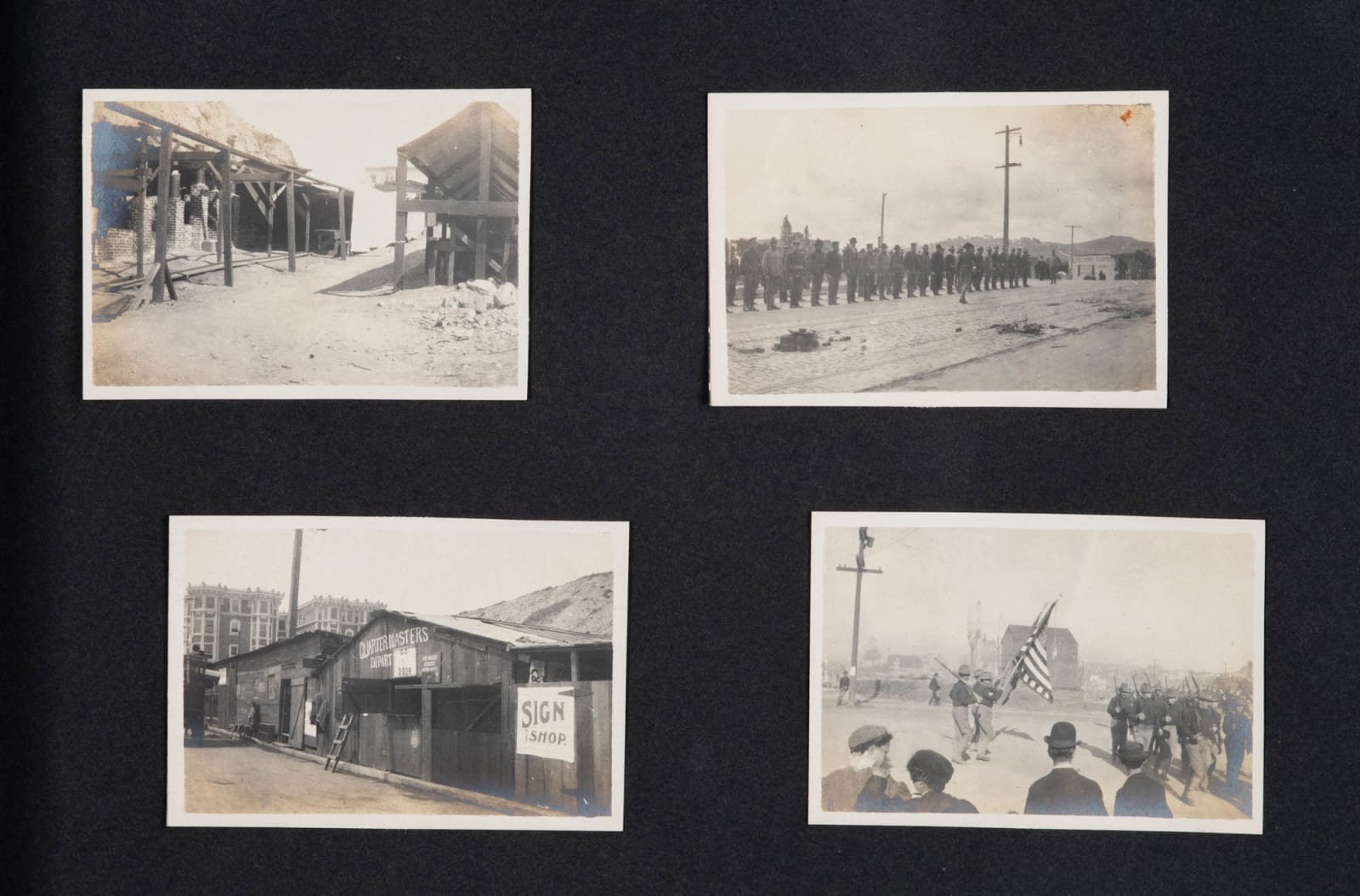 [Gen. Henry G. Mathewson], Photo Album Showing the California National Guard after the 1906 Earthquake and Elsewhere, 1906-1908